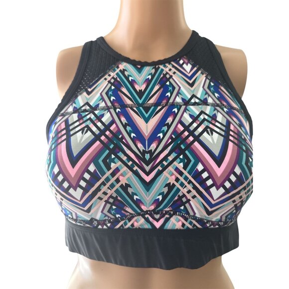 Victoria's Secret Pink Ultimate High-Neck Lightly Lined Sports Bra, size medium - Picture 1 of 9